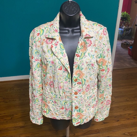 Johnny Was Jackets & Blazers - Johnny was embroidered floral blazer size S